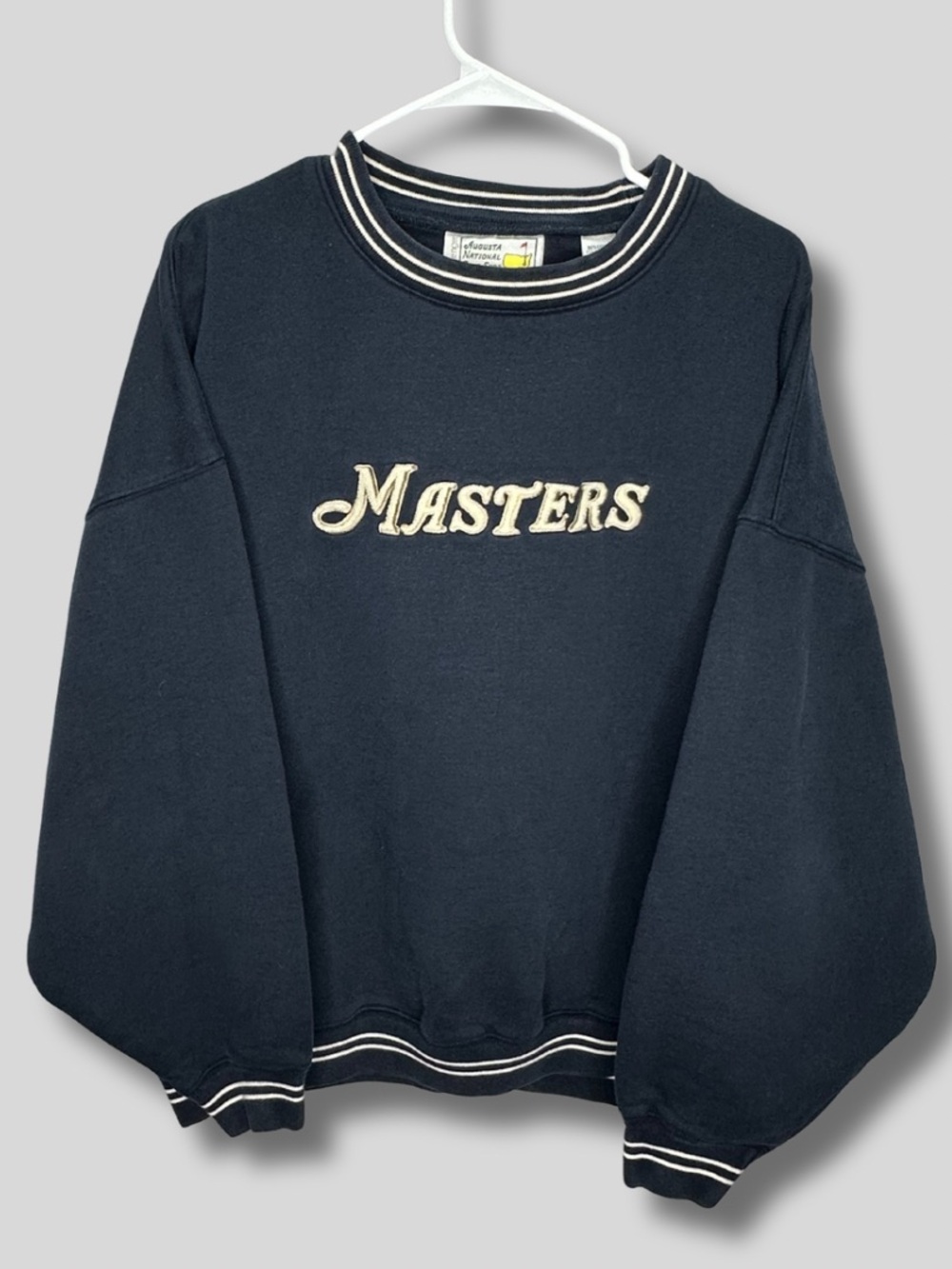 Vintage Masters Augusta National Chenille Crewneck Sweatshirt XXL